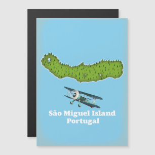 Magnétique Carte de l'île de São Miguel Portugal