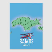 Magnétique Carte de l'île grecque de Samos (Devant)