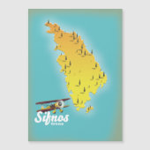 Magnétique Carte de l'île grecque de Samos (Devant)