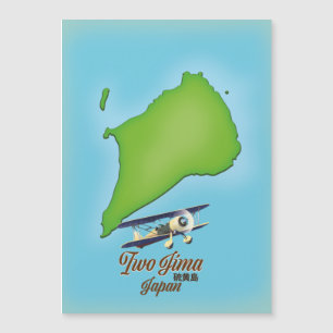 Magnétique Carte de l'île Iwo Jima Japon
