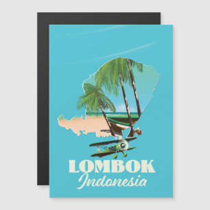 Magnétique carte de Lombok Indonésie