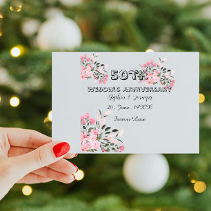Magnétique Carte de mariage personnalisée pour les 50 ans de 