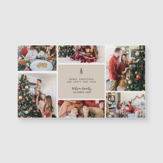 Magnétique Carte de Noël (Devant)