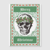 Magnétique Carte de Noël crâne (Devant)