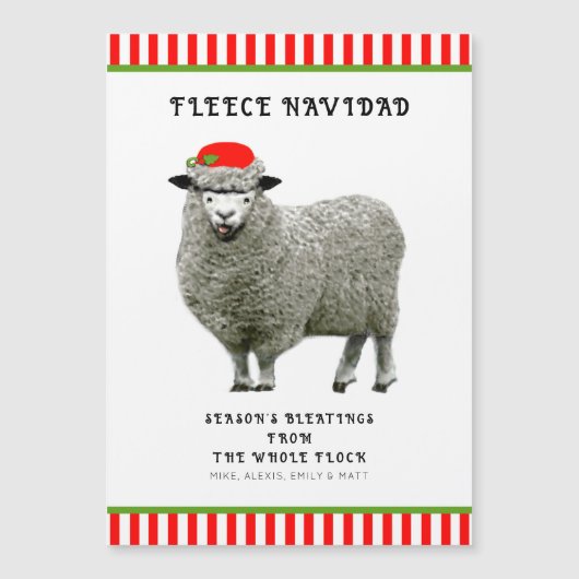 Magnétique Carte de Noël de tous les nous (Devant)