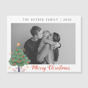 Magnétique Carte de Noël personnalisée avec photo