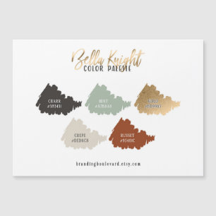 Magnétique Carte de palette de couleurs Terre Cuite Vert Ment