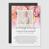 Magnétique Carte de prière funéraire Sympathy (Devant / Derrière)