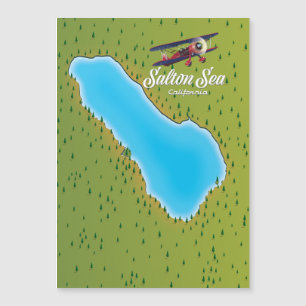Magnétique Carte de Salton Sea California USA