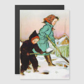 Magnétique Carte de vacances pour les enfants (Devant / Derrière)