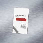 Magnétique Carte de visite blanc noir noir et tendance artist (In Situ)