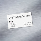 Magnétique Carte de visite de marcheur de chien (In Situ)