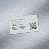 Magnétique Carte de visite de procureur minimal avec code QR (In Situ)