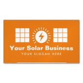 Magnétique Carte de visite d'installation du panneau d'alimen (devant)