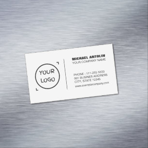 Magnétique Carte de visite minimaliste moderne avec logo pers