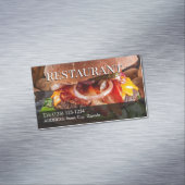 Magnétique carte de visite modifiable de restaurant (In Situ)
