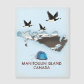 Magnétique Carte de voyage de l'île Bathurst Canada (Devant)