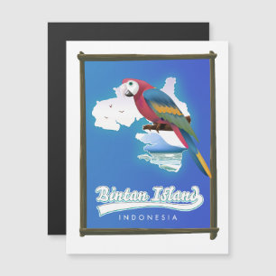 Magnétique Carte de voyage de l'île de Bintan Indonésie