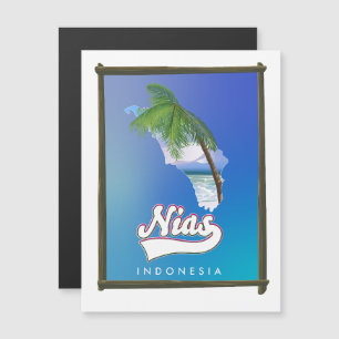 Magnétique Carte de voyage de Sumba Island Indonésie