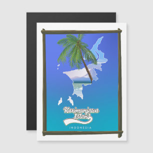 Magnétique Carte de voyage de Sumba Island Indonésie