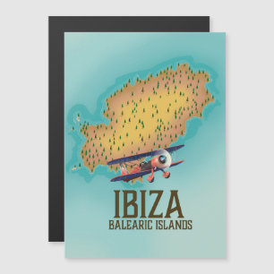 Magnétique Carte des îles Baléares Ibiza