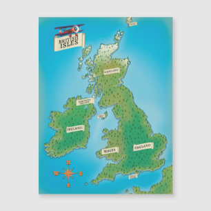 Magnétique Carte des îles britanniques