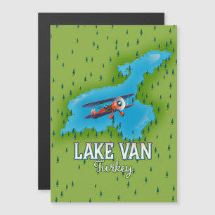 Magnétique Carte du lac de Van en Turquie