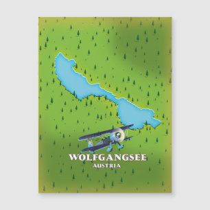 Magnétique Carte du lac Wolfgangsee Autriche