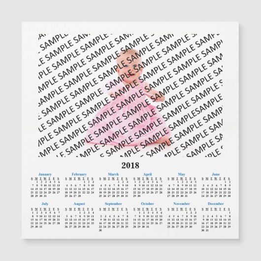 Magnétique Carte faite sur commande d'aimant de calendrier de (Devant)