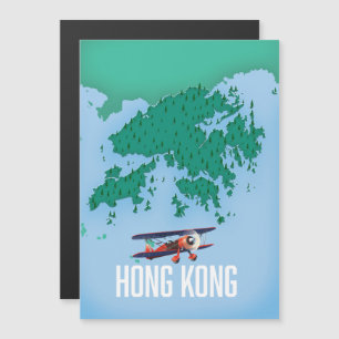 Magnétique Carte Hong Kong