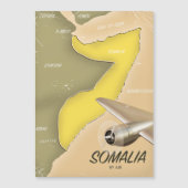 Magnétique carte illustrée de la Somalie (Devant)