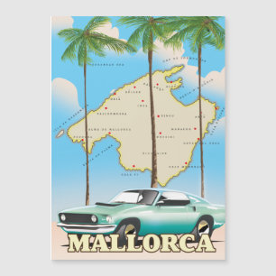 Magnétique Carte illustrée de Majorque