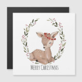 Magnétique Carte personnalisable de couronne de Noël (Devant / Derrière)