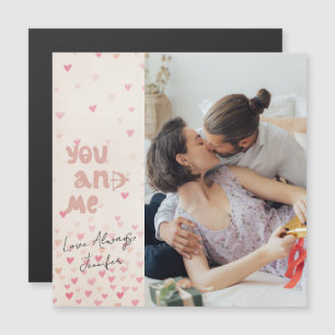 Magnétique Carte photo de la Saint-Valentin pour toi et moi r