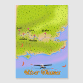 Magnétique Carte River Thames Londres Angleterre (Devant)