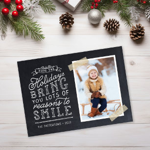 Magnétique Chalkboard Letters Carte photo de vacances
