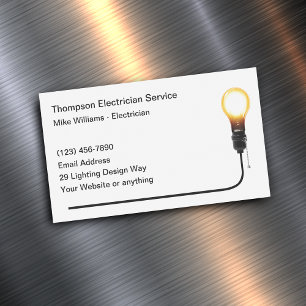 Magnétique Conception de carte de visite modifiable Électrici