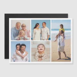 Magnétique Créez votre propre 5 photo Collage carte magnétiqu