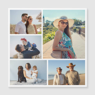 Magnétique Créez votre propre 5 photo Collage carte magnétiqu