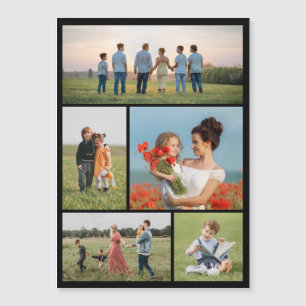 Magnétique Créez votre propre 5 photo Collage carte magnétiqu