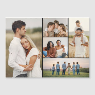 Magnétique Créez votre propre 5 photo Collage carte magnétiqu