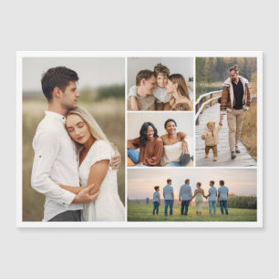 Magnétique Créez votre propre 5 photo Collage carte magnétiqu