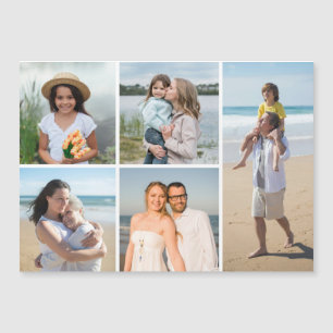Magnétique Créez votre propre 5 photo Collage carte magnétiqu