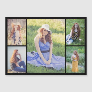 Magnétique Créez votre propre 5 photo Collage carte magnétiqu