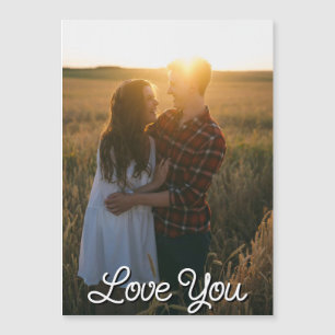 Magnétique Créez votre propre carte de couple romantique
