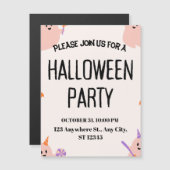 Magnétique Cute Halloween Party Invitation (Devant / Derrière)