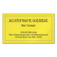 Dresseur de cheveux minimaliste Carte de visite ma