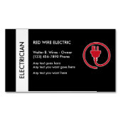 Magnétique Électricien Carte de visite (devant)