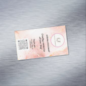 Magnétique Élégant Carte de visite de bougie | 4saisons.evene (In Situ)