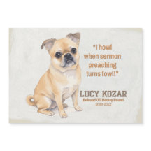 En souvenir affectueux de Lucy Kozar Carte Magnéti